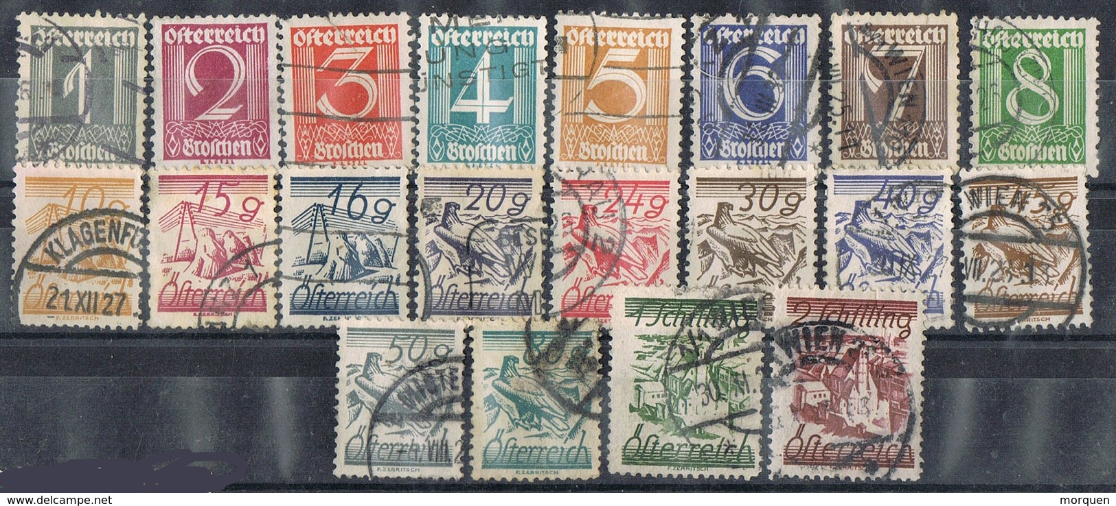 Sellos De Serie AUSTRIA 1925, Yvert Num 331-350 º - Usados