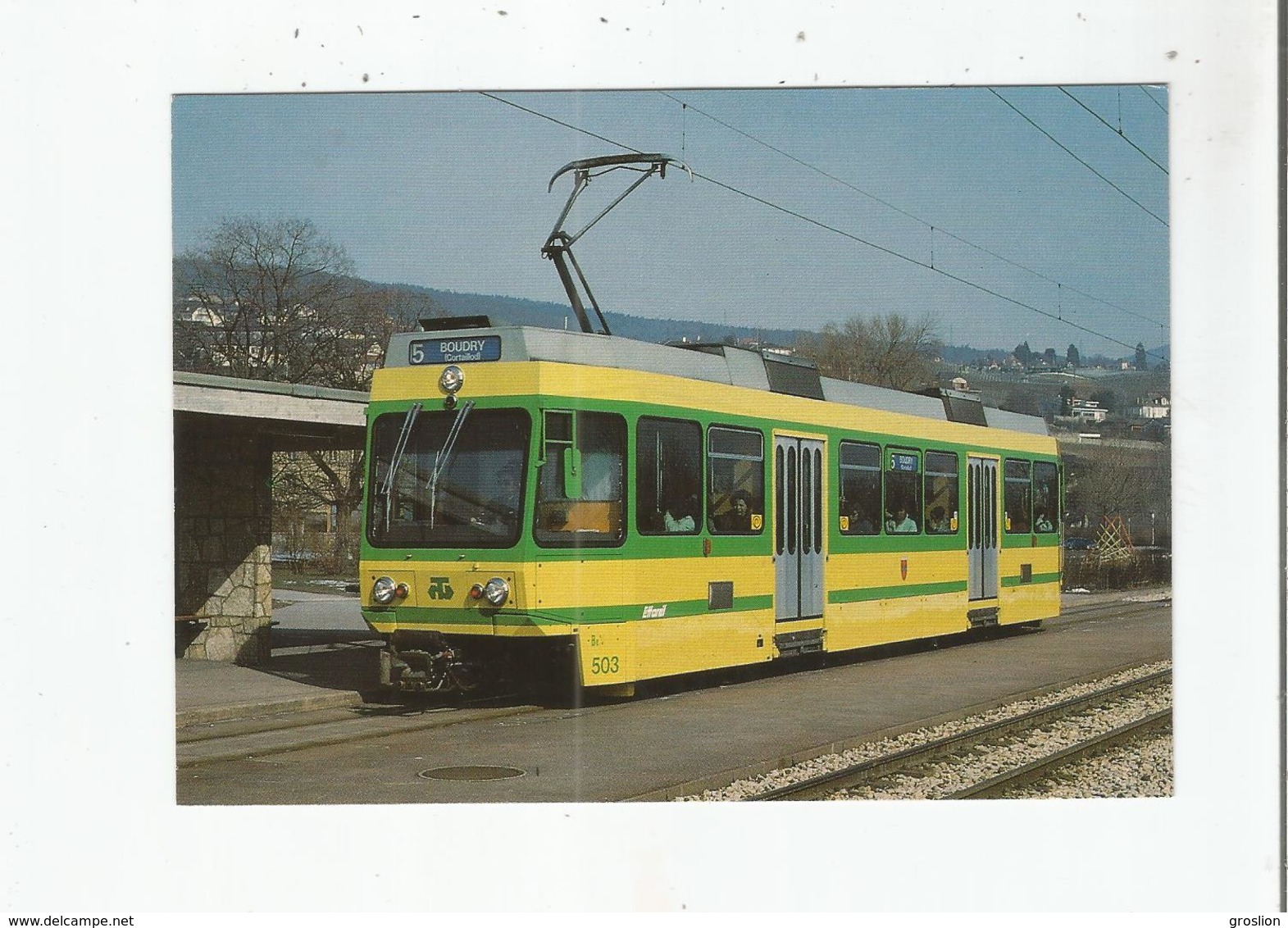AUVERNIER 6 3 1984 TRAMWAYS DE NEUCHATEL (TN) AUTOMOTRICE ELECTRIQUE Be 4/4 503     (1558) - Neuchâtel