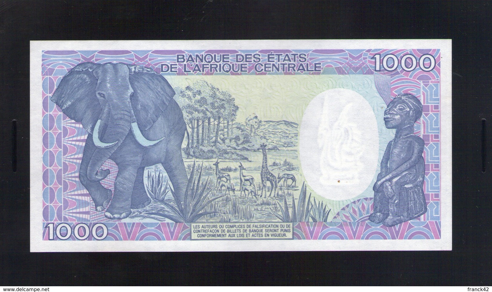 Tchad. 1000 Francs 1990 - Tchad