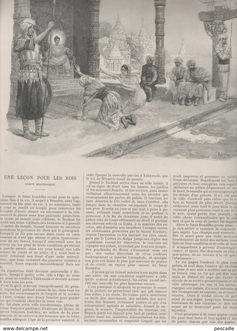 L'ILLUSTRATION 21 12 1901 NUMERO DE NOËL - CONTES BOUDDHIQUE ET FRANCAIS - VOYAGE EN EGYPTE - - L'Illustration