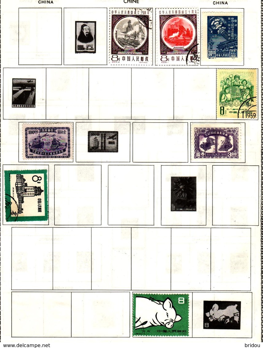 CHINE   Lot De Timbres Neufs Et Oblitérés - Andere & Zonder Classificatie