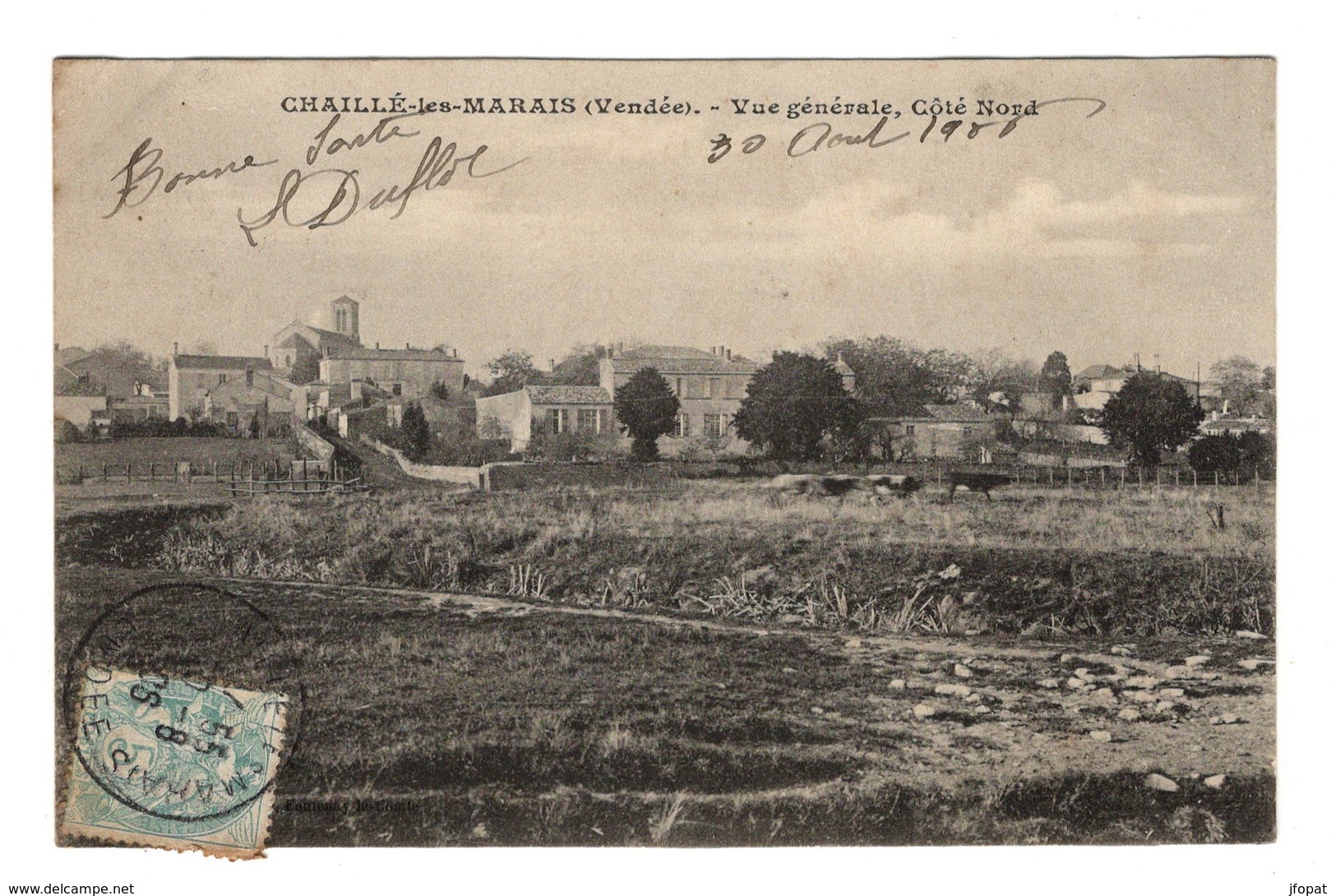 85 VENDEE - CHAILLE LES MARAIS Vue Générale, Côté Nord - Chaille Les Marais