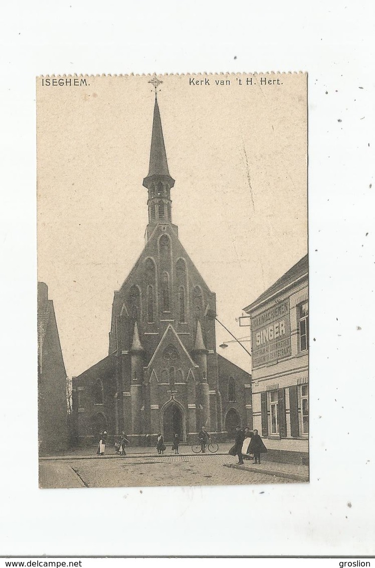 ISEGHEM (IZEGEM)  KERK VAN 'T H HERT 1918 - Izegem