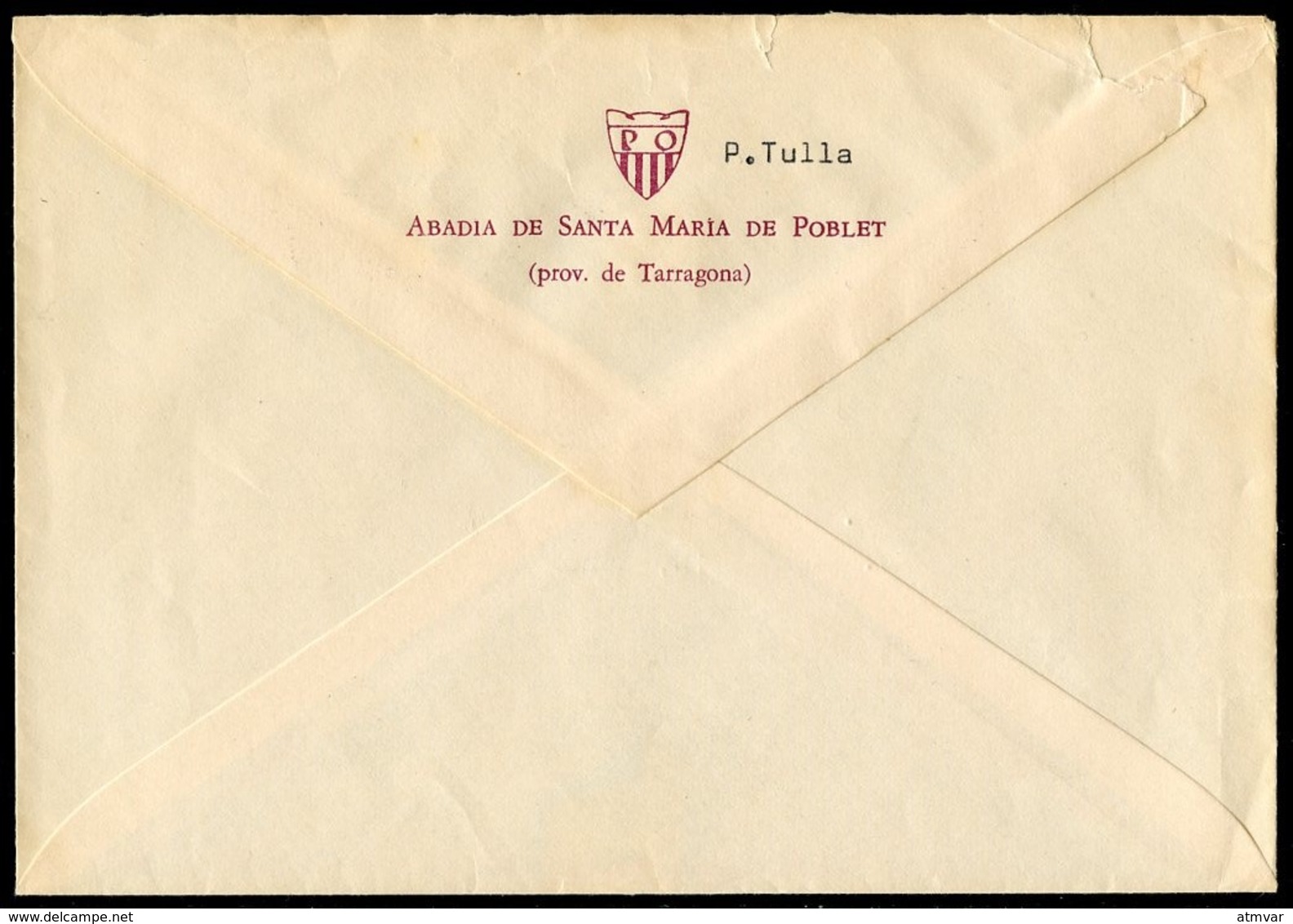 ESPAÑA / SPAIN (1980). Monasterio De Poblet / Monestir De Poblet (Tarragona) / Monastery. Carta Circulada A Montblanc - Cartas & Documentos