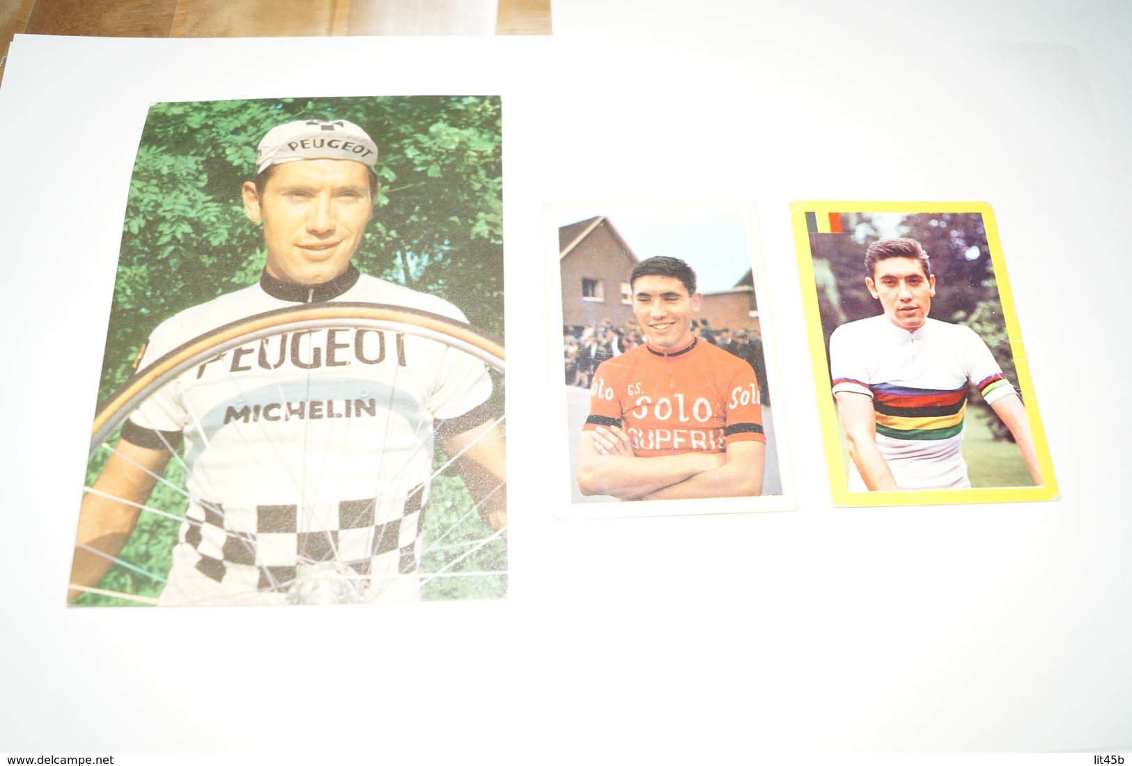 Coureurs Cyclistes, Eddy Merckx, Lot De 3 Photos Anciennes ,cyclisme,collection - Cyclisme