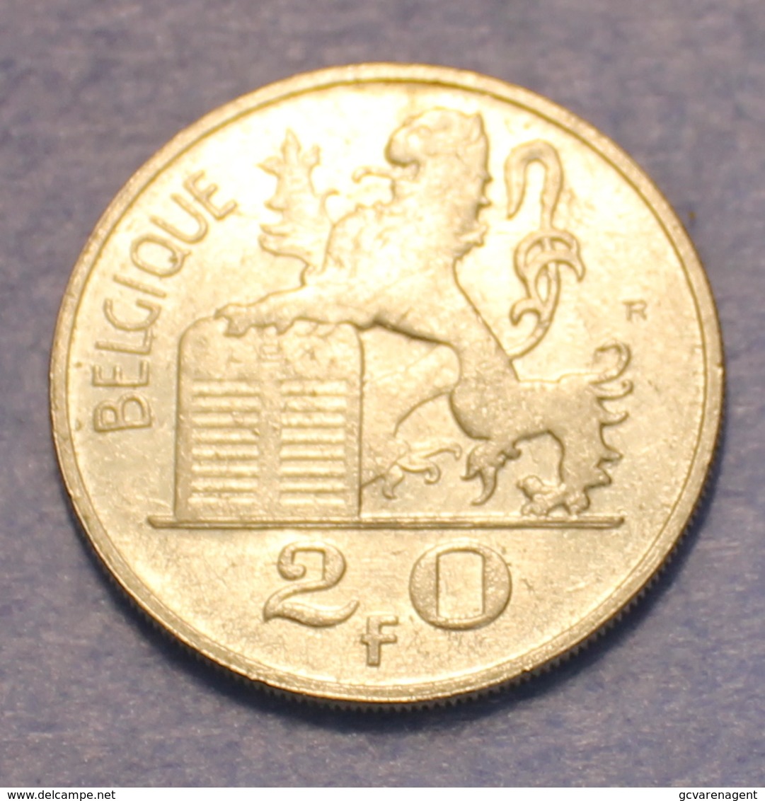 BOUDEWIJN 1953 FR   2 SCANS - 20 Francs
