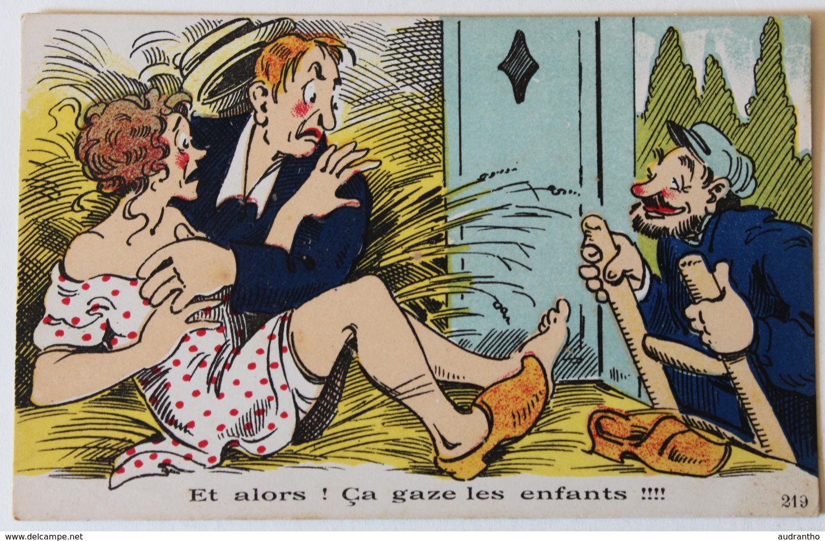 CPA Illustrateur Humour Couple Surpris Et Alors ! Ca Gaze Les Enfants - 1900-1949