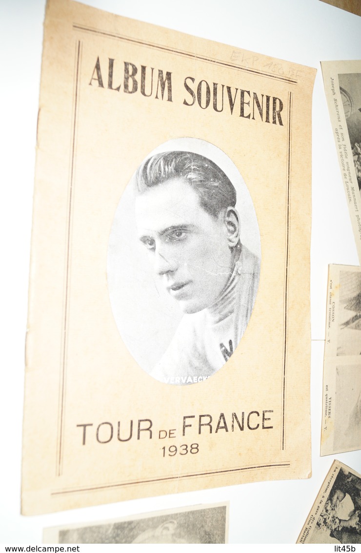 Coureurs Cyclistes, RARE,1938,Tour De France + Affiche Et Autres,originaux D'époque ,cyclisme,collection - Wielrennen