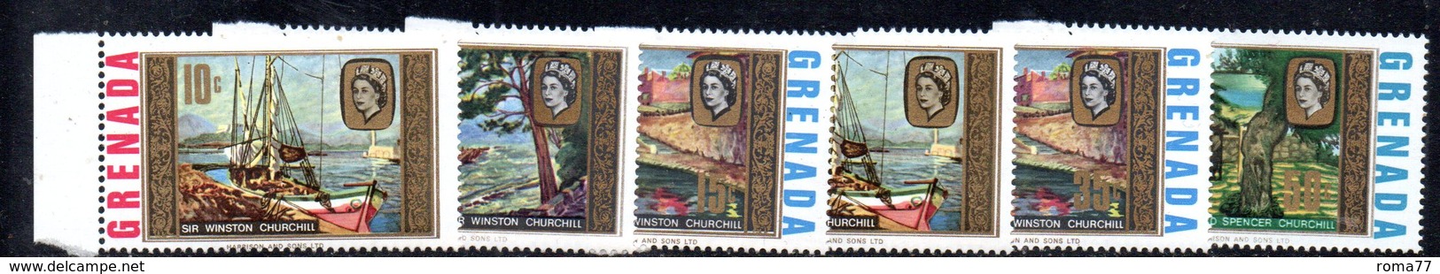 BIG - GRENADA 1968  , Yvert  N. 258/263  ***  MNH (2380A)  CHURCHILL - Grenada (...-1974)