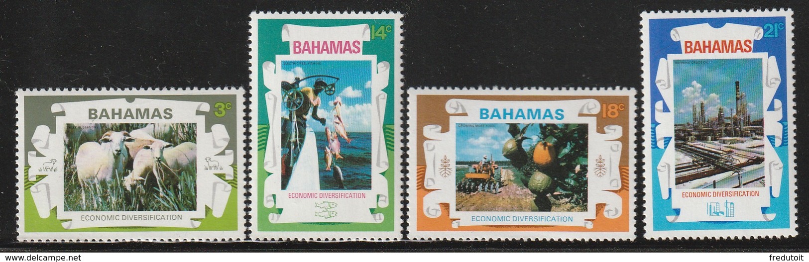 BAHAMAS -  N° 362/5 ** (1975) Economie - Bahamas (1973-...)