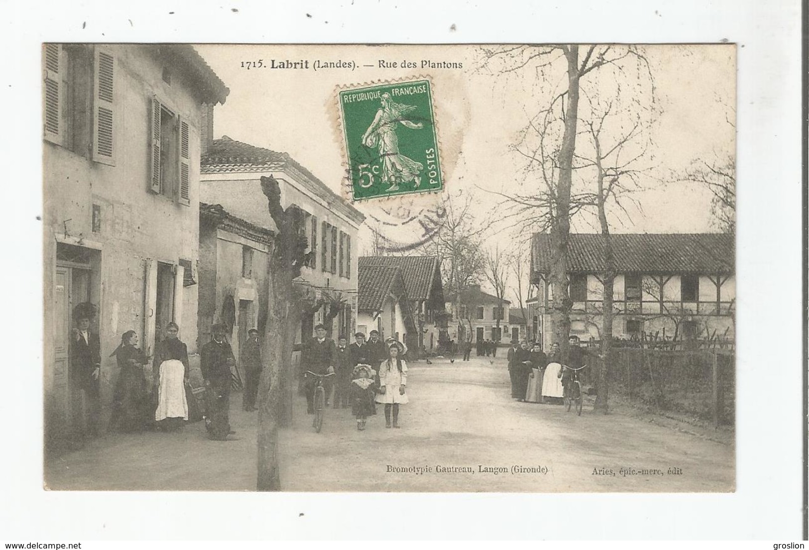 LABRIT (LANDES) 1715 RUE DES PLANTONS (BELLE ANIMATION) 1908 - Labrit