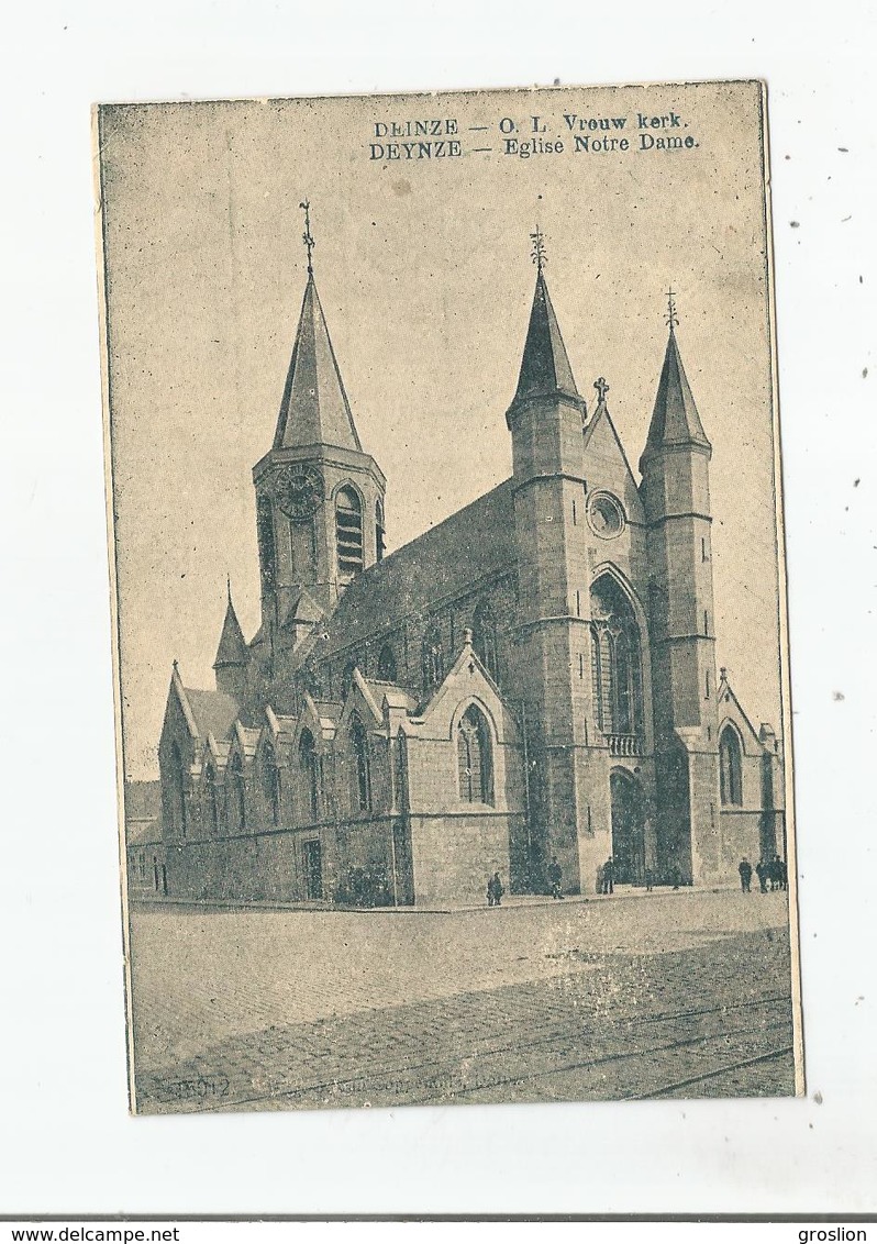 DEINZE O L VROUW KERK. DEYNZE EGLISE NOTRE DAME  1918 - Deinze