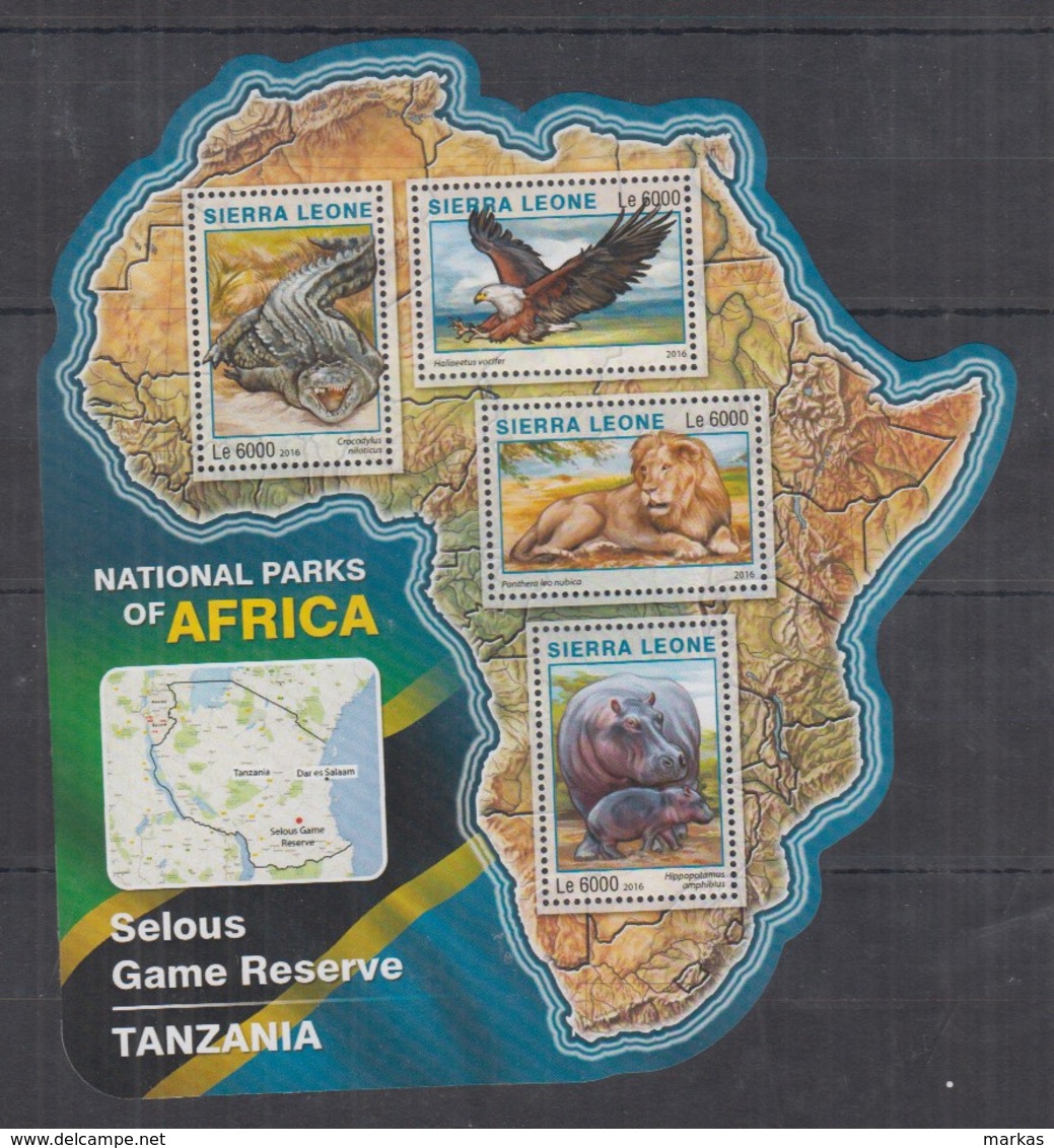 S664. Sierra Leone - MNH - 2016 - Fauna - Wild Animals - Parks Selous - Autres & Non Classés