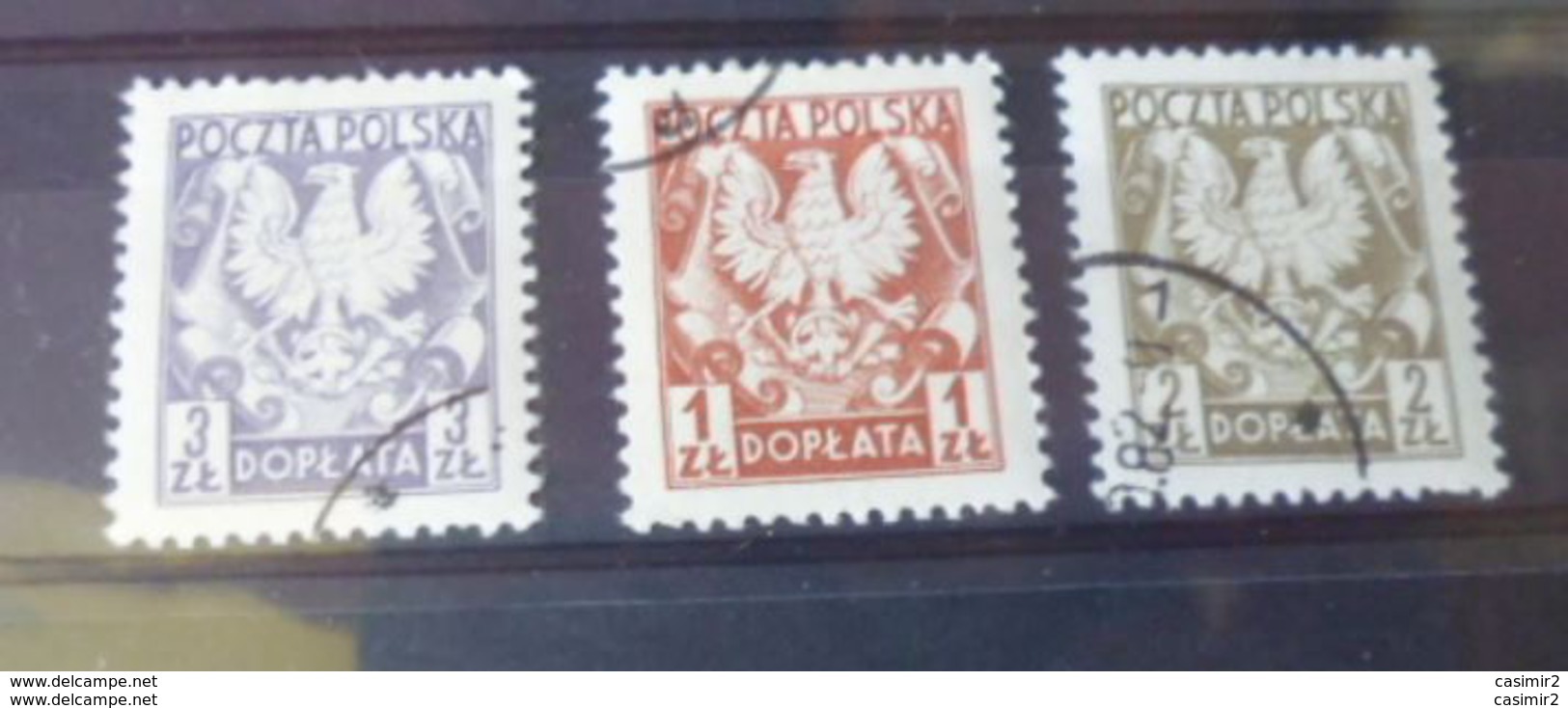 TIMBRE DE POLOGNE.  YVERT N°146.148 - Officials