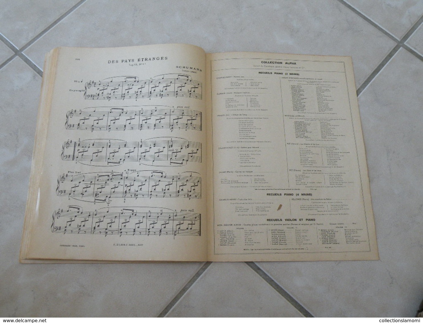 Les Classiques Favoris du Piano -(Voir les photos table des 40 titres )- Livre de Partition 106 pages