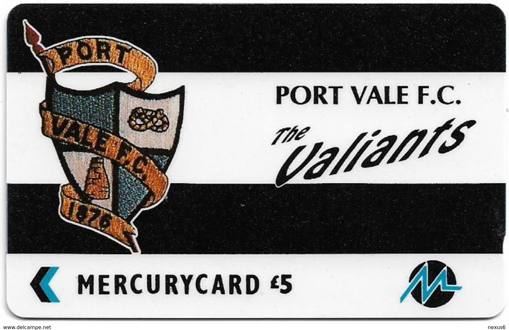 UK (Paytelco) - Football Clubs - Port Vale Logo - 4PFLU, 1.900ex, Used - [ 4] Mercury Communications & Paytelco