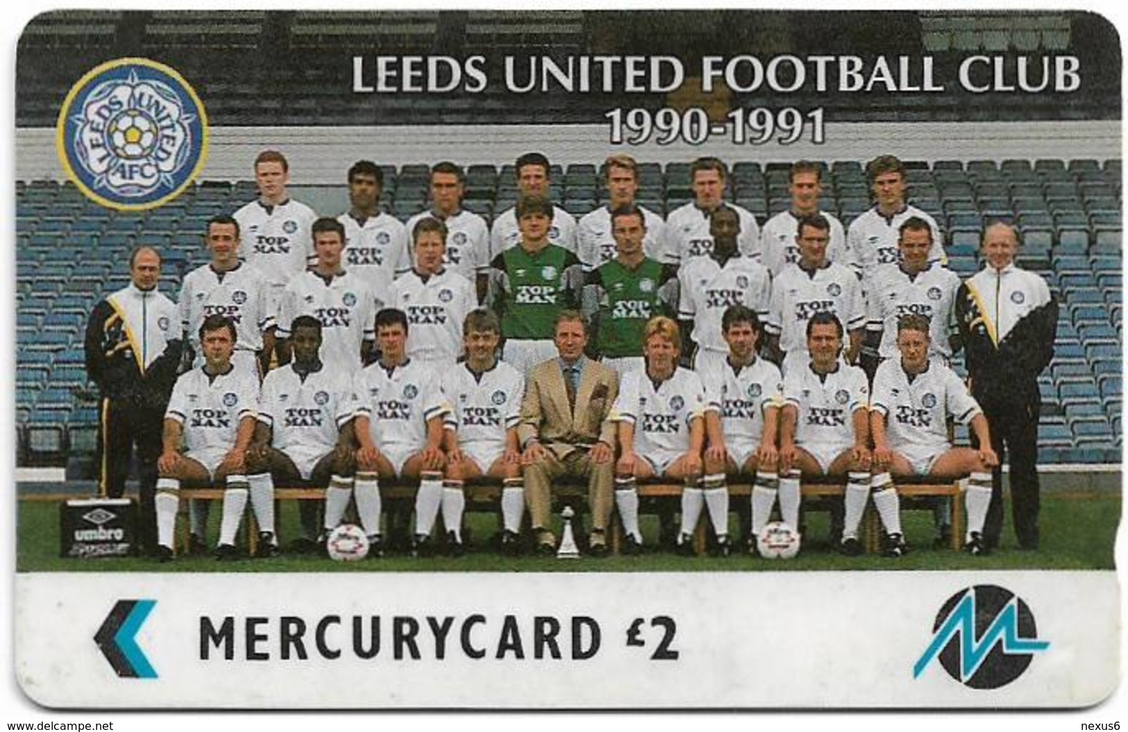 UK (Paytelco) - Football Clubs - Leeds United Team Photo - 4PFLC, 5.499ex, Used - [ 4] Mercury Communications & Paytelco