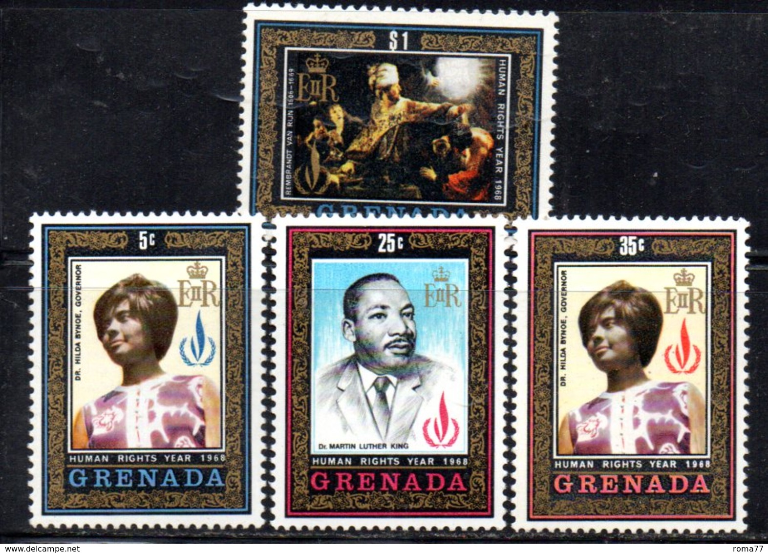 BIG - GRENADA 1969  , Yvert  N. 302/305  ***  MNH (2380A)  DIRITTI - Grenada (...-1974)