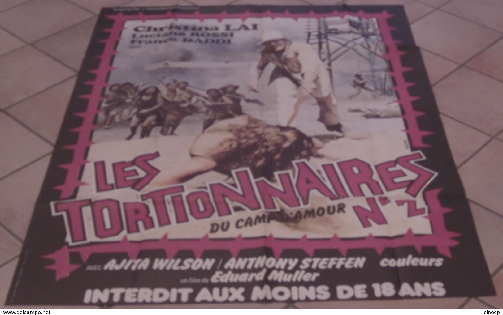 AFFICHE CINEMA ORIGINALE FILM LES TORTIONNAIRES DU CAMP D'AMOUR N°2 MULARGIA WILSON 1980 TBE EROTISME - Posters