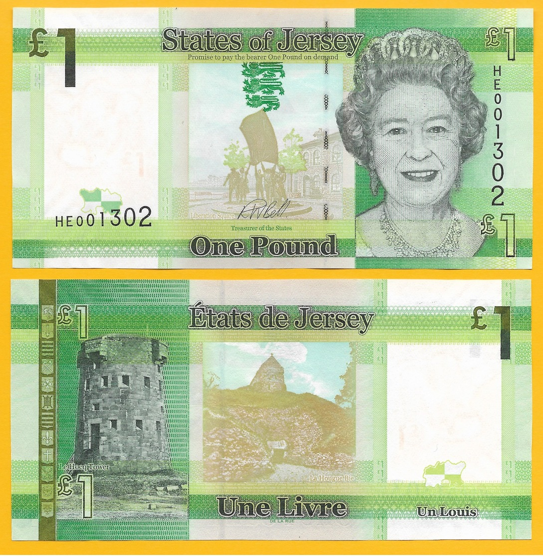 Jersey 1 Pound P-32 2018 UNC Banknote - Jersey