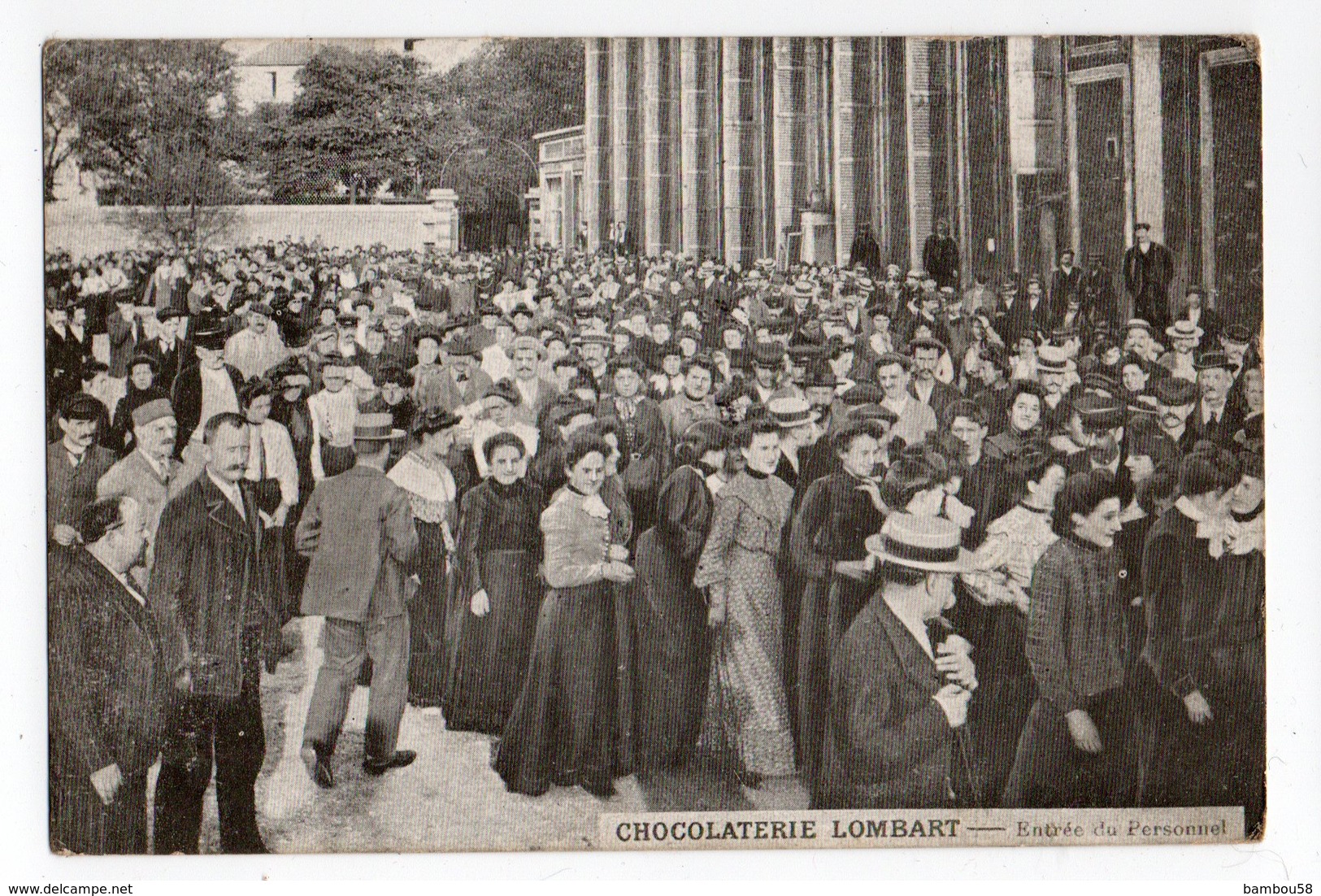 PUBLICITE CHOCOLATERIE LOMBART * Entrée Du Personnel - Publicidad