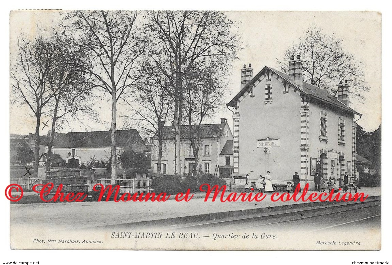 SAINT MARTIN LE BEAU - QUARTIER DE LA GARE - CONVOYEURS TOURS A VIERZON - POUR MOUZAY SAITN AIGNAN - CPA - Otros & Sin Clasificación