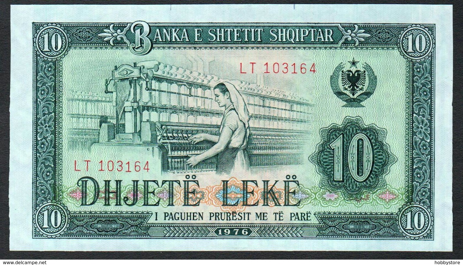 Albania 10 Leke 1976 UNC - Albania