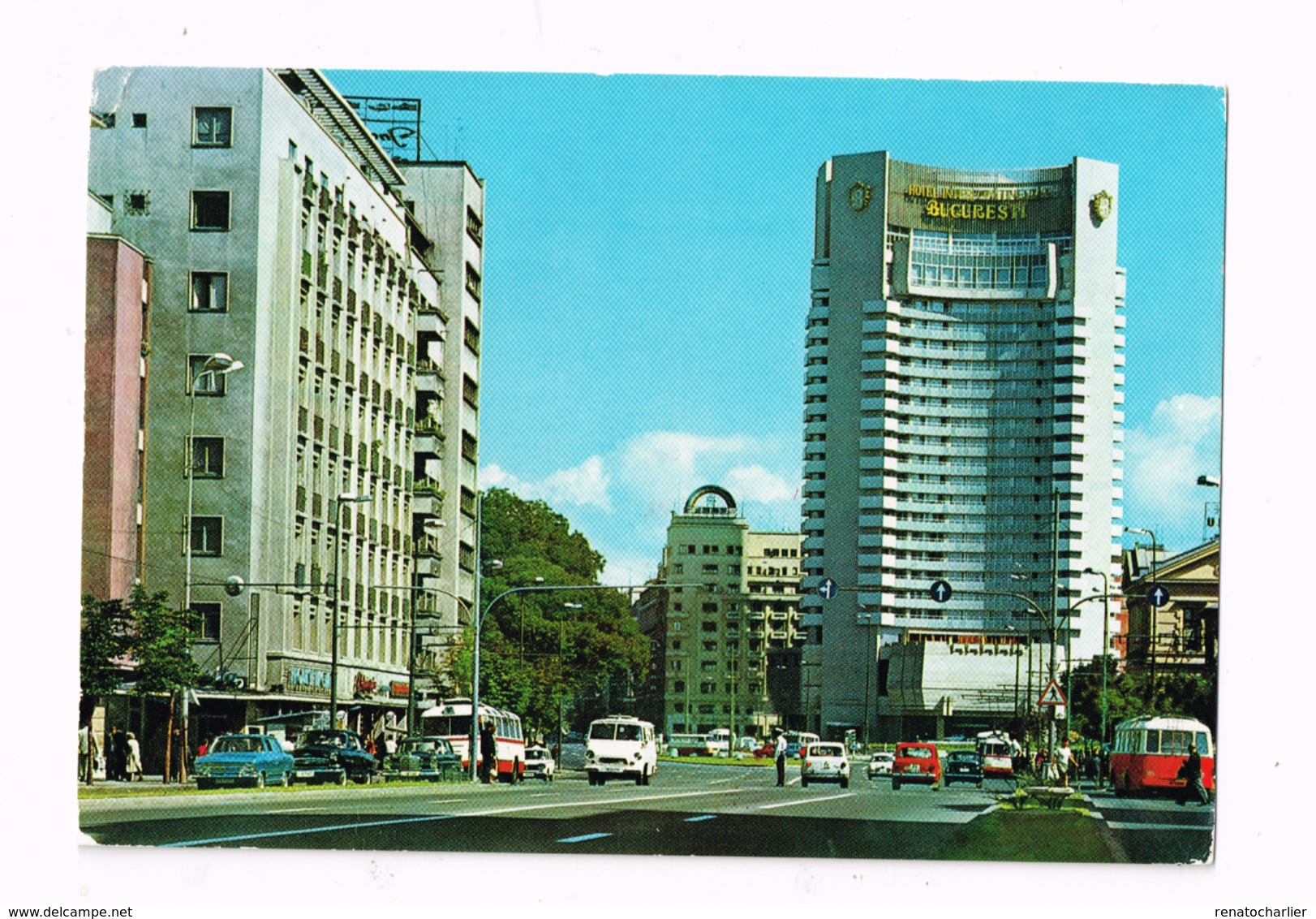 Bucarest.Hôtel Intercontinental.Expédié à Ferrières (Belgique) - Roumanie