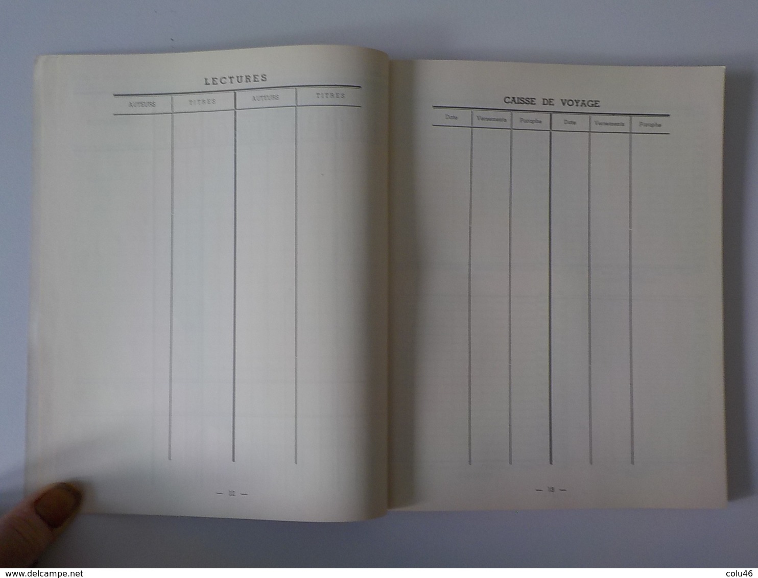 1950 Athénée Royal de Saint-Gilles Journal de Classe vierge école fourniture scolaire cahier élève