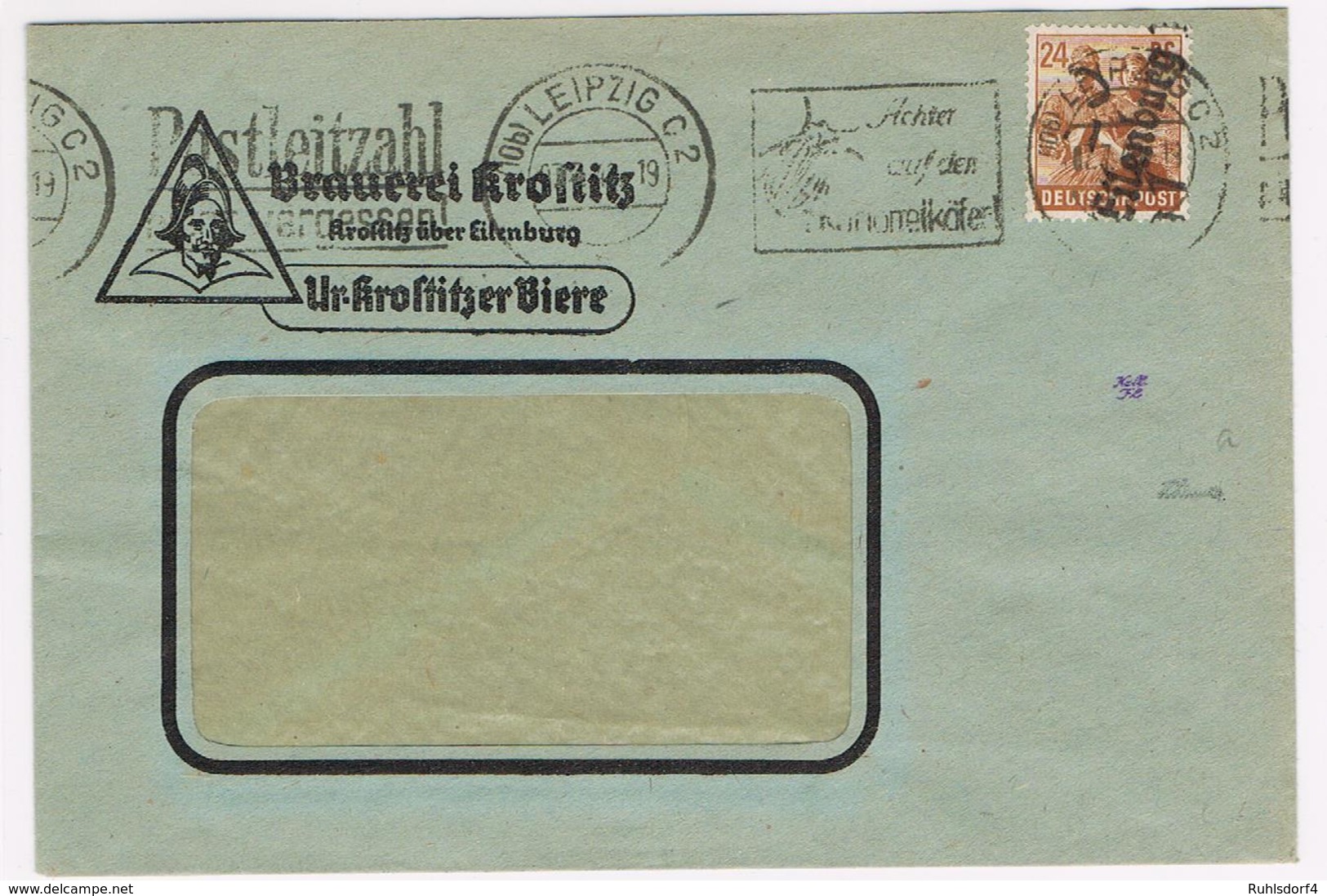 Handstempel-Firmen-Brief Eilenburg, Gepr. - Sonstige & Ohne Zuordnung