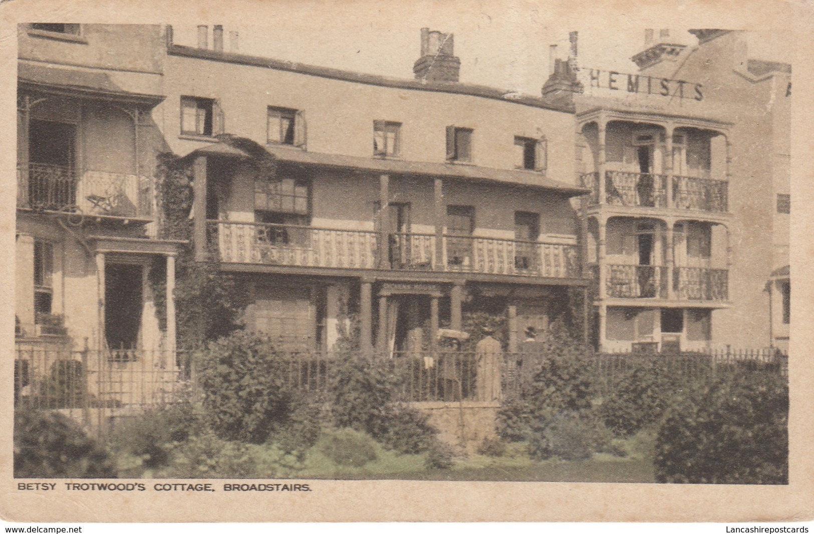 Postcard Betsy Trotwood's Cottage Broadstairs Kent [ Now Museum ? Charles Dickens Interest ] My Ref  B13428 - Other & Unclassified