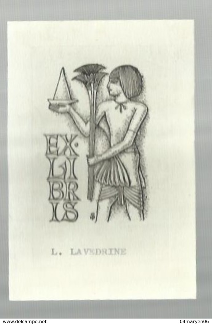 - EX-LIBRIS --***  L.LA VEDRINE** - Ex-Libris