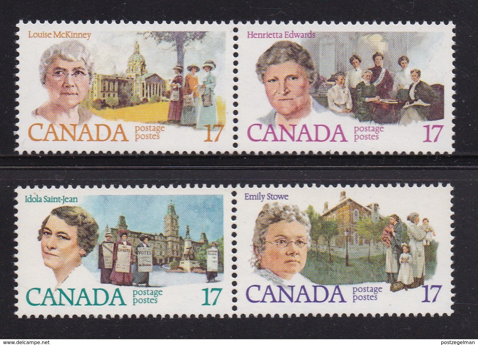 CANADA 1981  MNH Stamp(s) Feminists 790-793 - Neufs