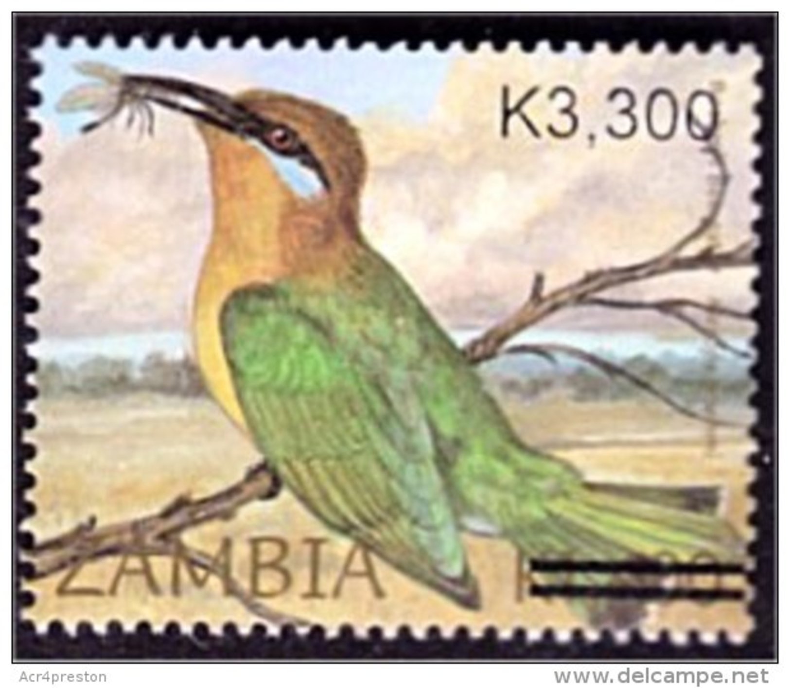 Zm1026 Zambia 2007, SG1026, K3,300 Surcharge On K1,400 - Zambia (1965-...)