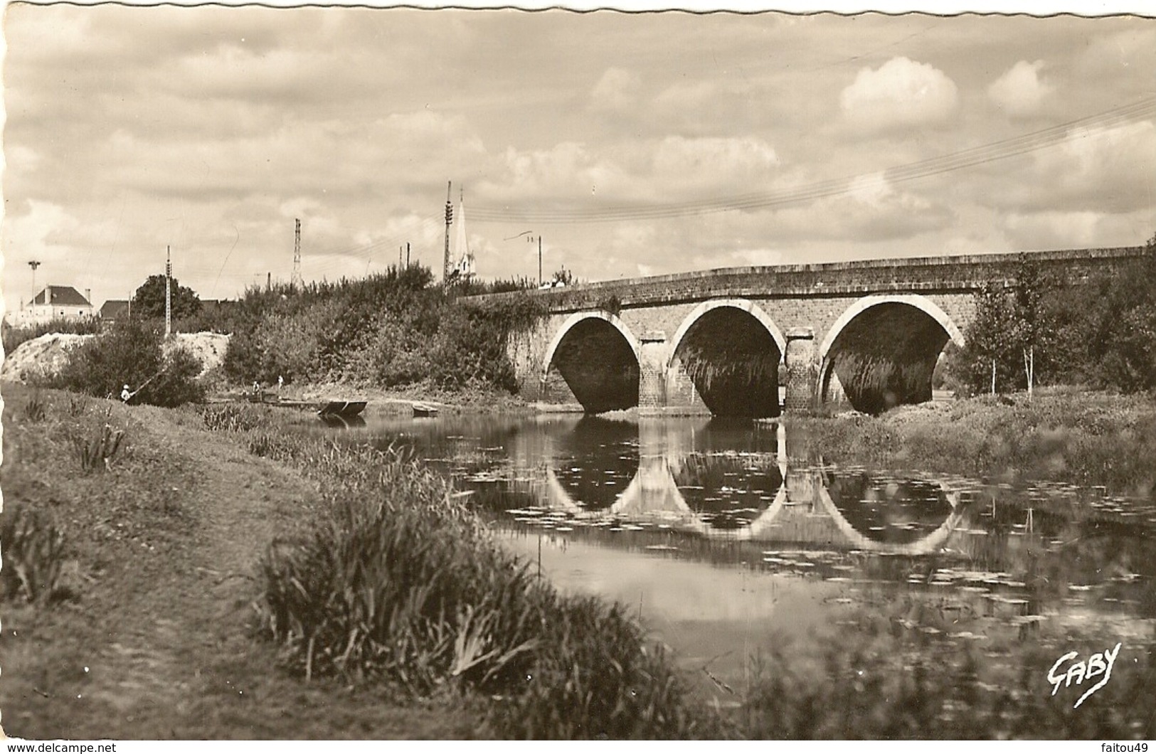 Cpsm Gf - 49 - CHALONNES SUR LOIRE -  Le Pont De Layon 9 - Chalonnes Sur Loire