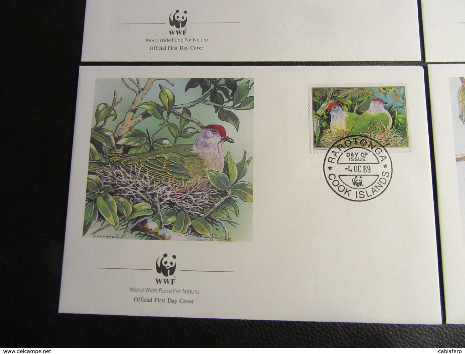 COOK ISLANDS - 1989 - WWF - UCCELLI DA PROTEGGERE - BIRDS - FDC - Cook