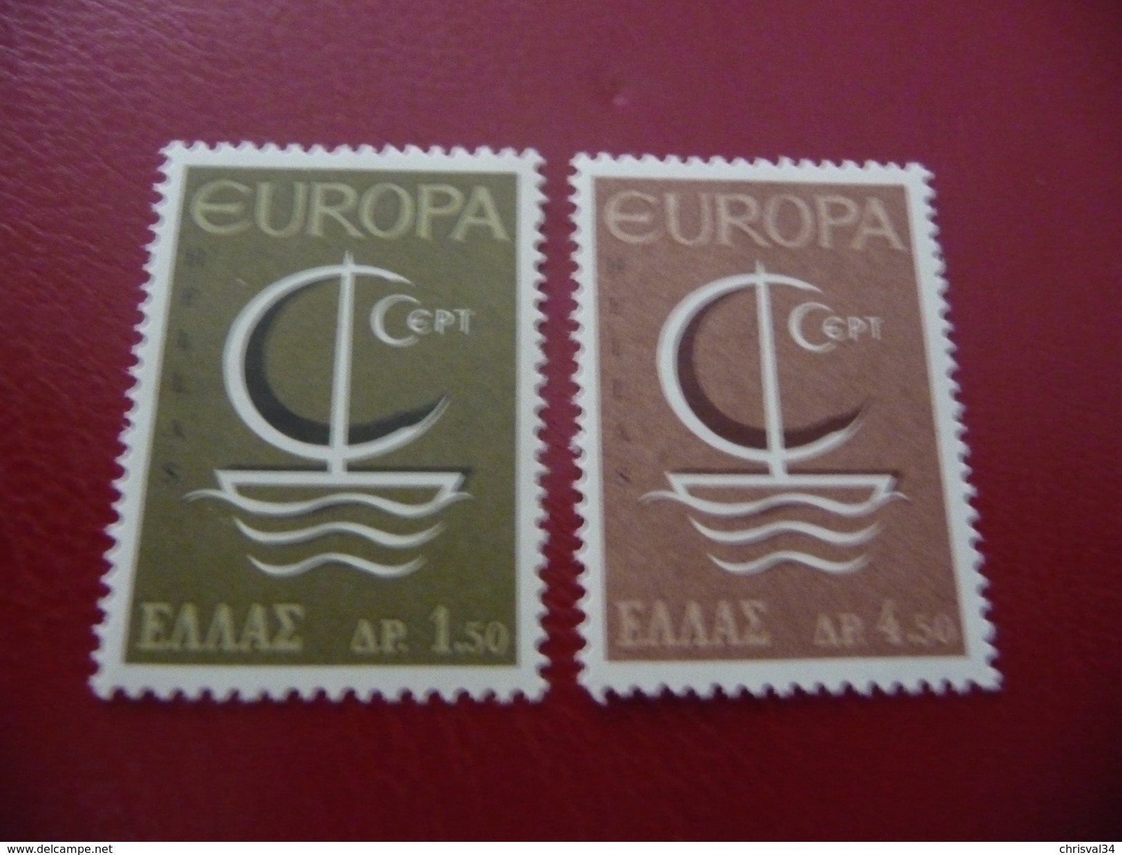 TIMBRES   GRECE   EUROPA   1966   N  897 / 898   COTE  2,00  EUROS   NEUFS  LUXE** - 1966