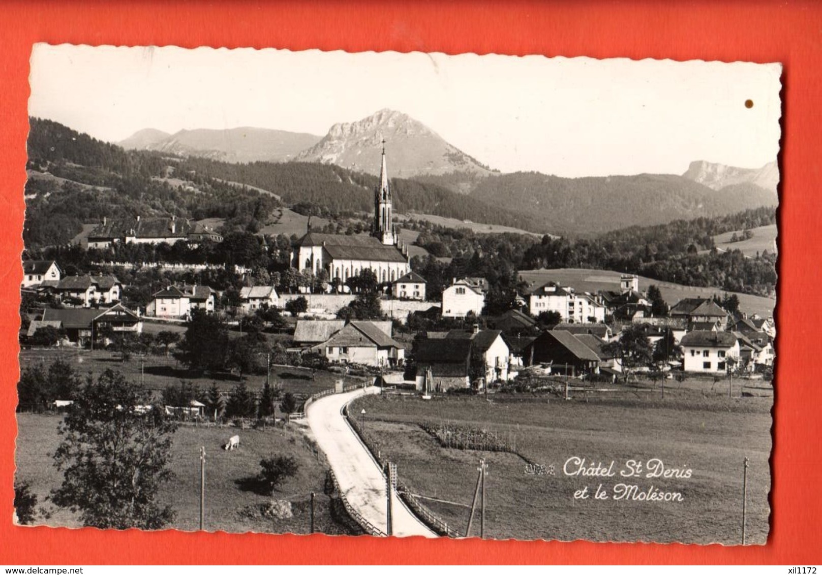 PEPD-16 Châtel-St-Denis Et Le Moléson. Circulé Vers France - Autres & Non Classés