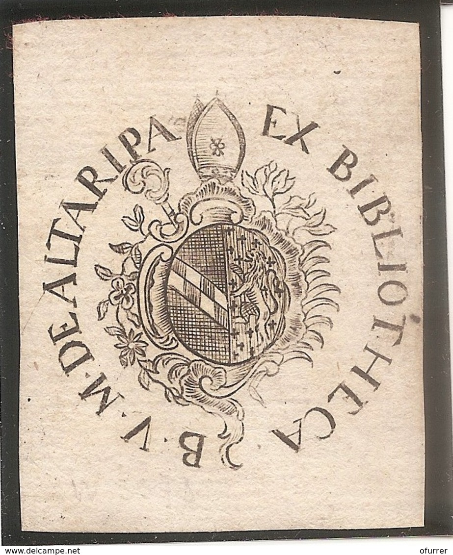 Ex-libris Couvent Des Cisterciens D’HAUTERIVE. Fribourg. XVIIIe Siècle. - Ex Libris