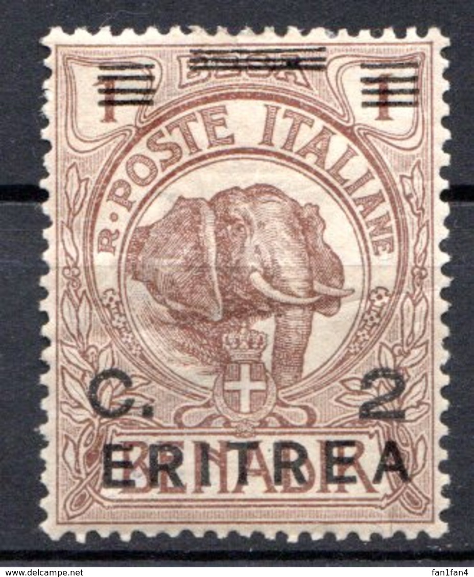 ERYTHREE (Colonie Italienne) - 1922 - N° 54 - 2 C. S. 1 B. Brun - (Timbre De Somalie Italienne De 1906) - Eritrea