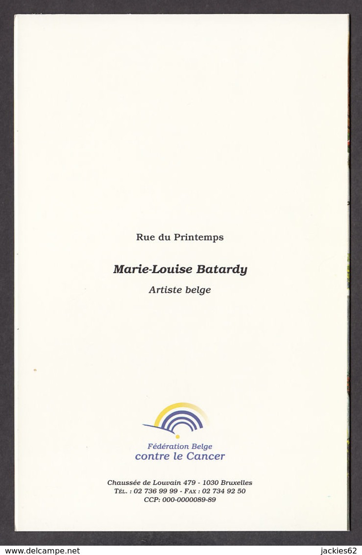 PB108/ Marie-Louis BATARDY, Artiste Belge, *Rue Du Printemps* - Peintures & Tableaux