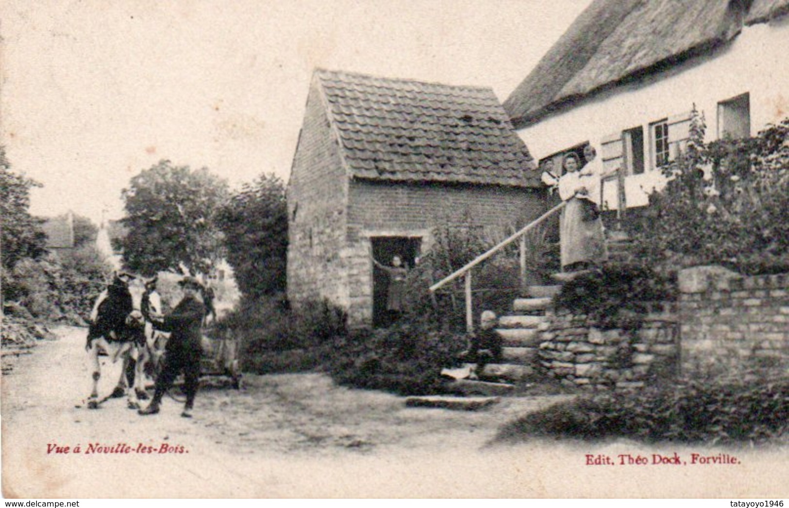 Noville-les-bois  Vue Du Village Animée Circulé En 1911 - Fernelmont