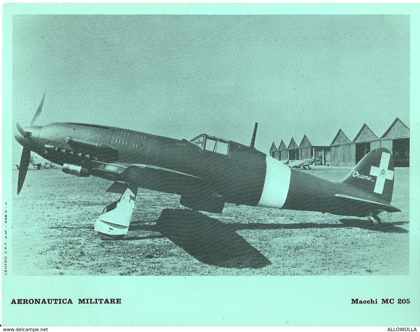 4514"AERONAUTICA MILITARE-MACCHI MC 205 - CENTRO C.F.T.  A.M." ORIGINALE - Aviazione