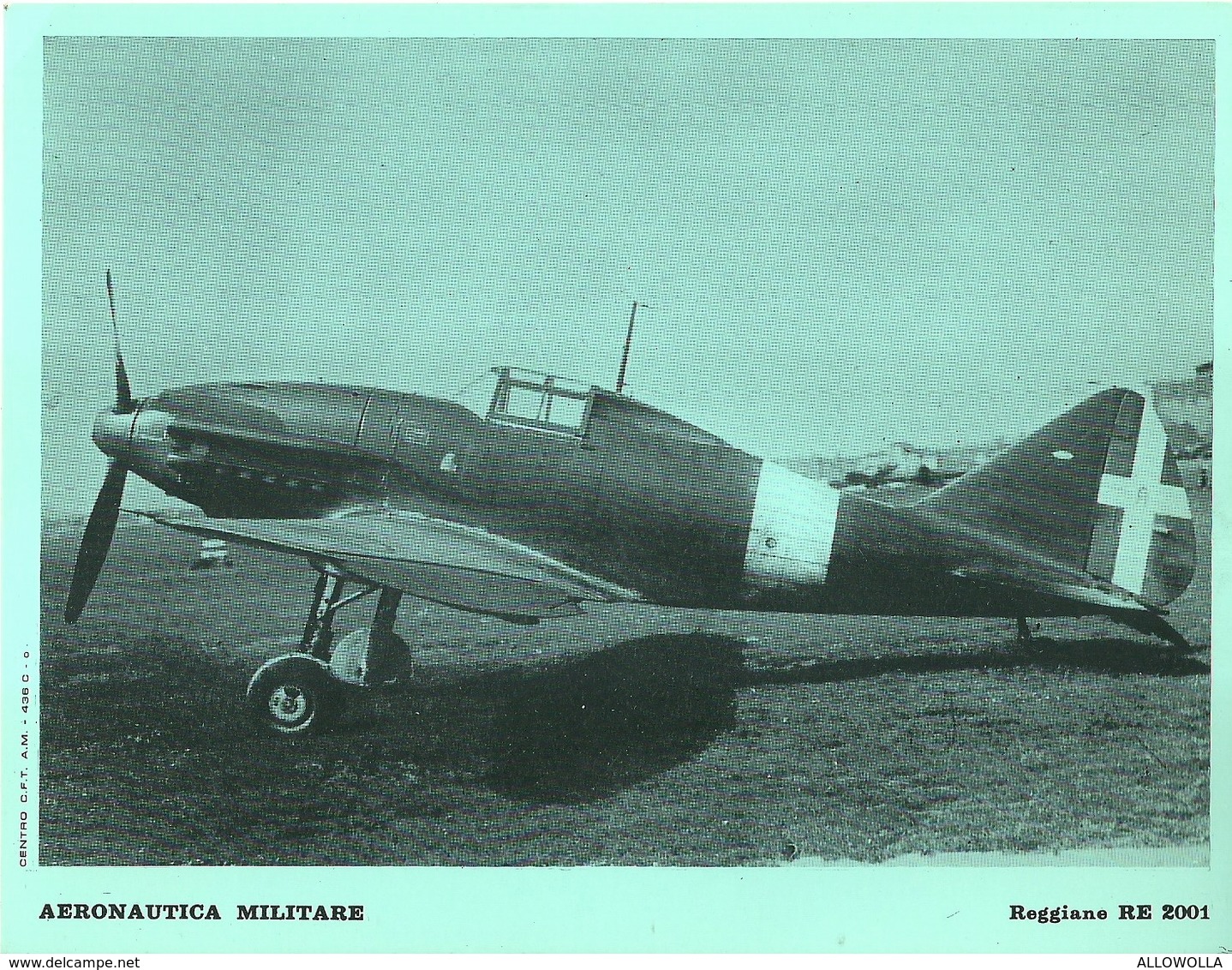 4520"AERONAUTICA MILITARE-REGGIANE RE 2001 - CENTRO C.F.T.  A.M." ORIGINALE - Aviazione