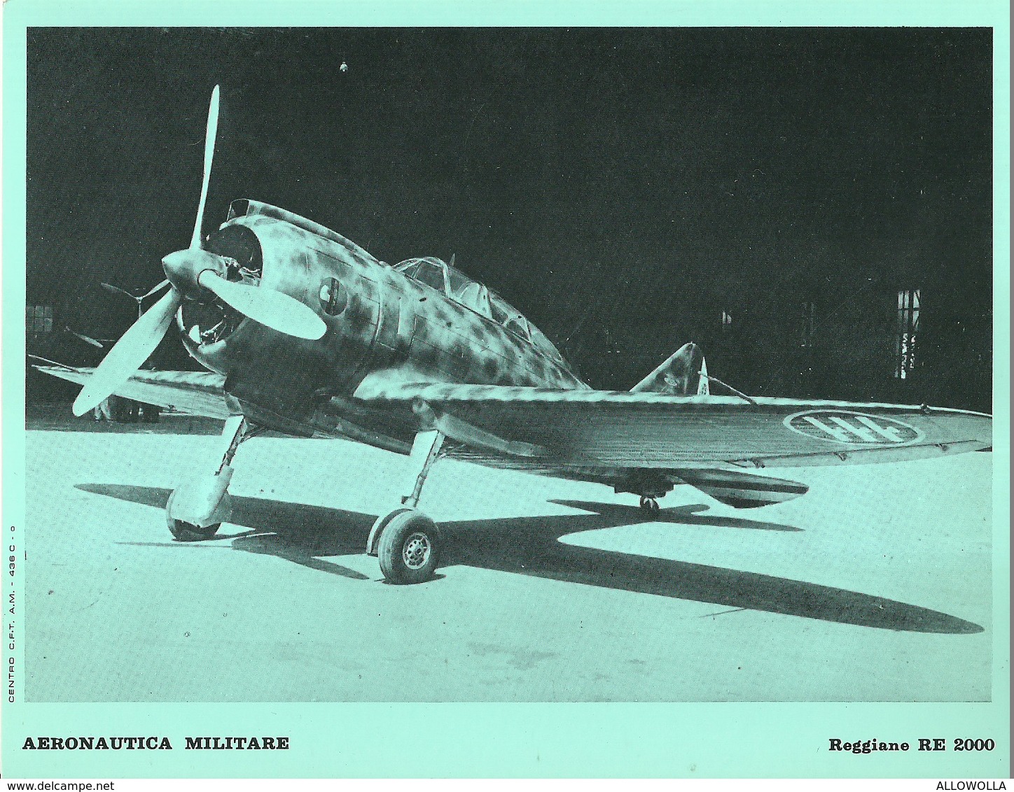 4522"AERONAUTICA MILITARE-REGGIANE RE 2000 - CENTRO C.F.T.  A.M." ORIGINALE - Aviazione