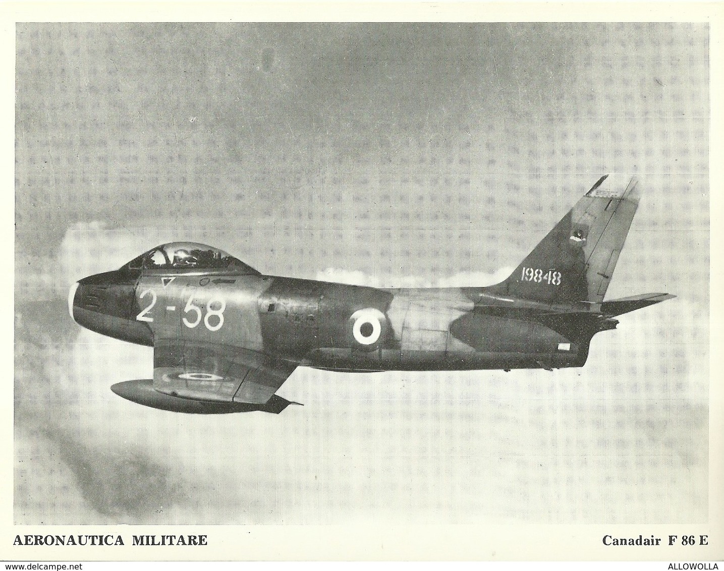 4534"AERONAUTICA MILITARE-CANADAIR F 86 E " ORIGINALE - Aviazione