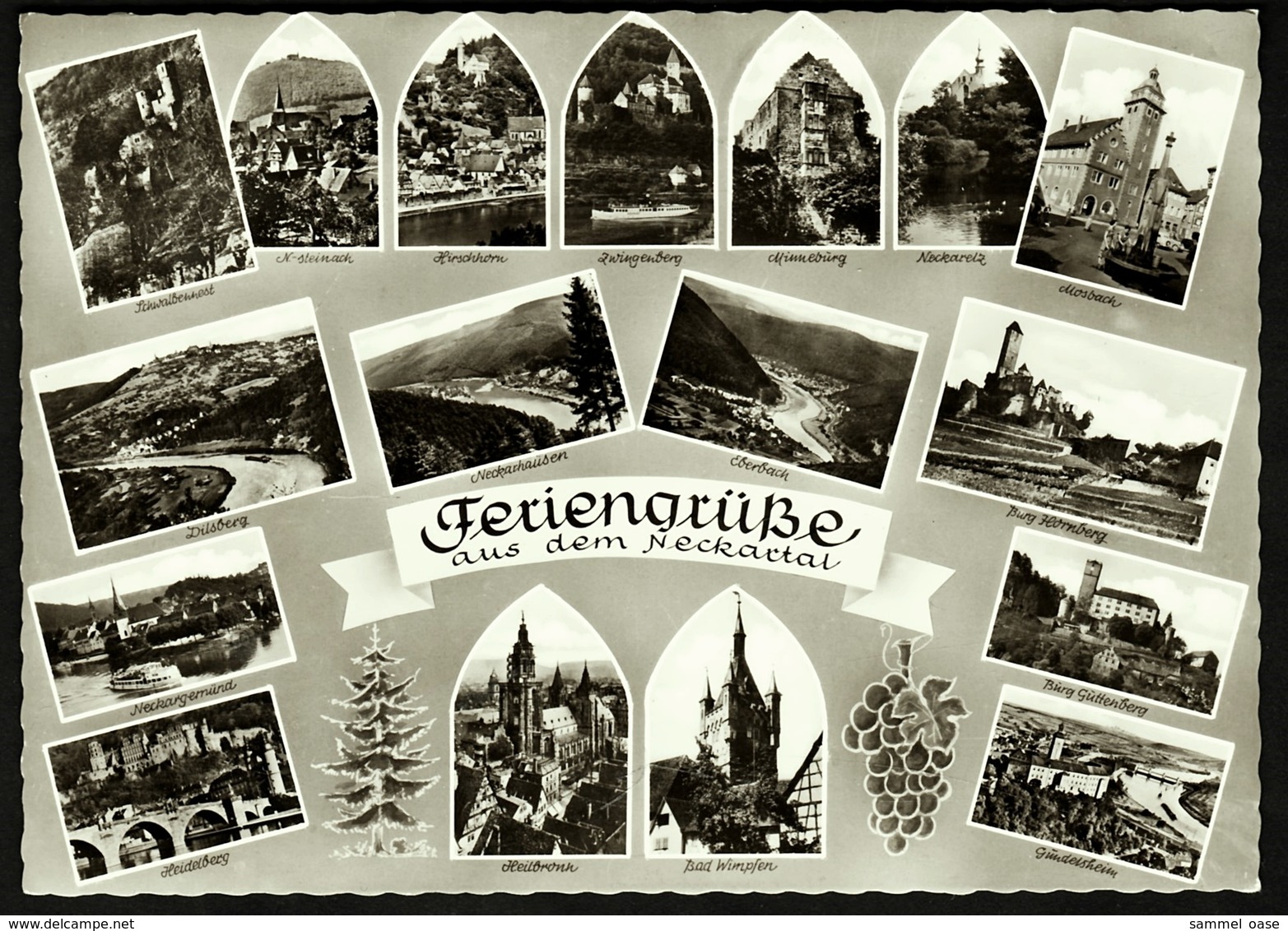 Feriengrüße Aus Dem Neckartal  -  Mehrbild-Ansichtskarte 1965  (10460) - Ladenburg