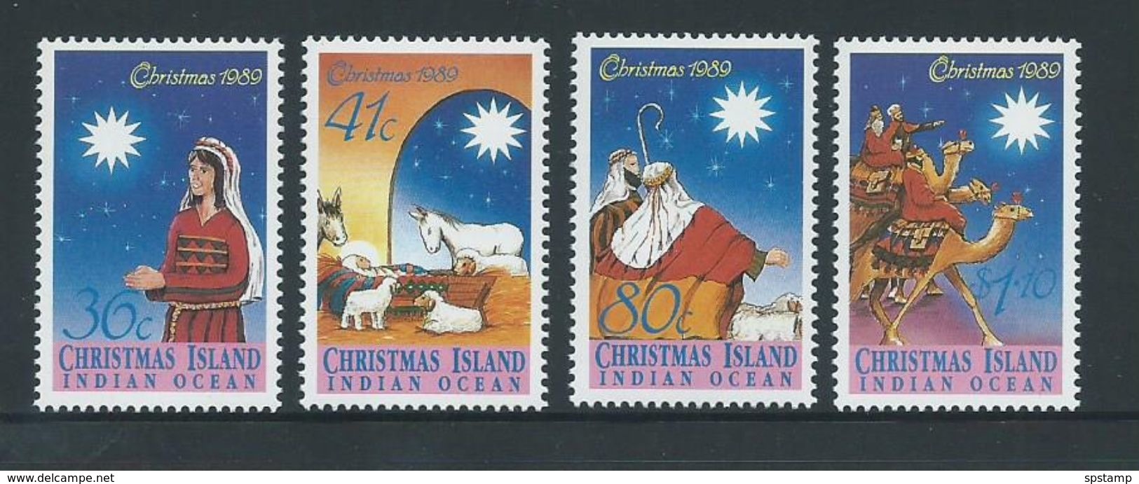 Christmas Island 1989 Xmas Set 4 MNH - Christmas Island