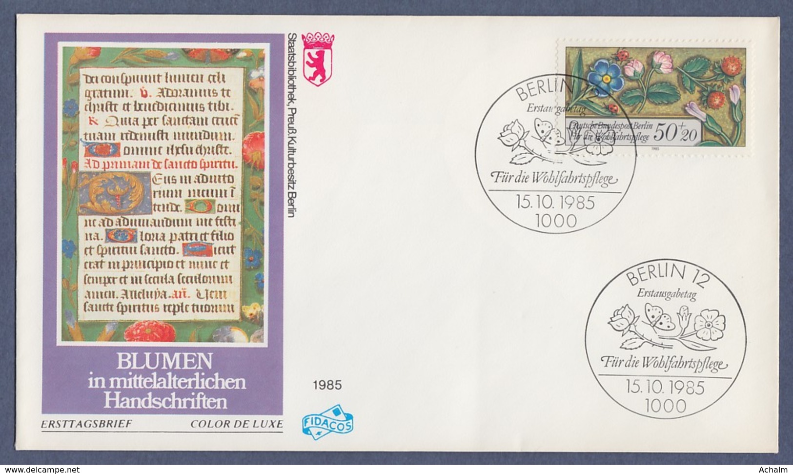 Berlin FDC 1985 - MiNr. 744 - Für Die Wohlfahrt - Miniaturen (G) - Otros & Sin Clasificación