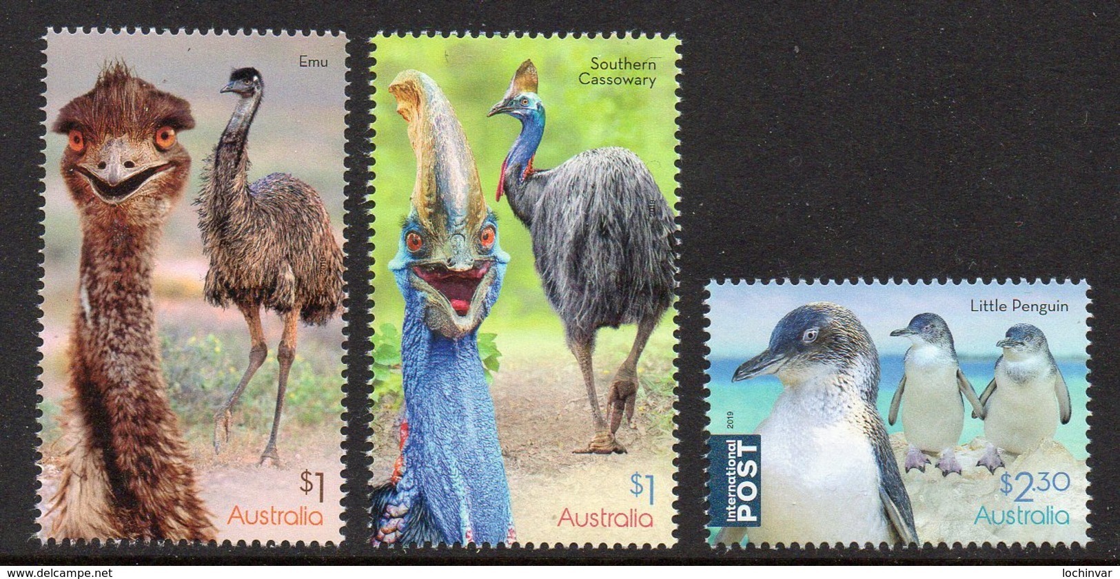 AUSTRALIA, 2019 FLIGHTLESS BIRDS 3 MNH - Nuovi